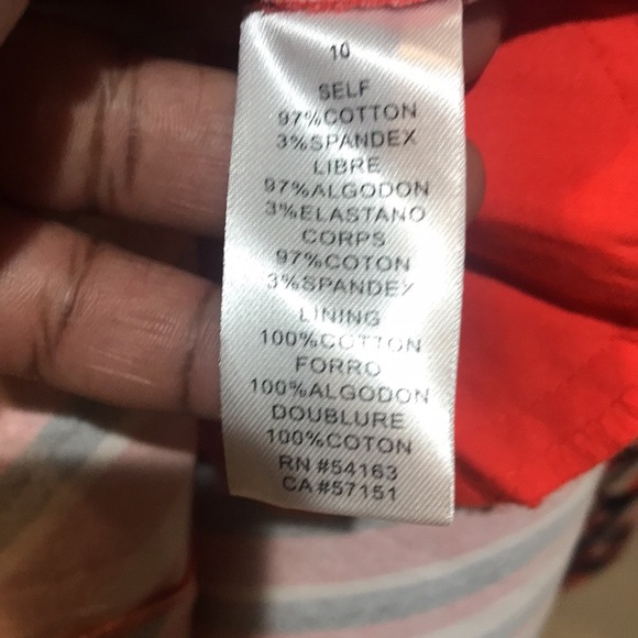 Jessica Simpson Halter Red Argyle Poinciana Cotton Blend w/Pockets Dress-10 - Picture 8 of 8